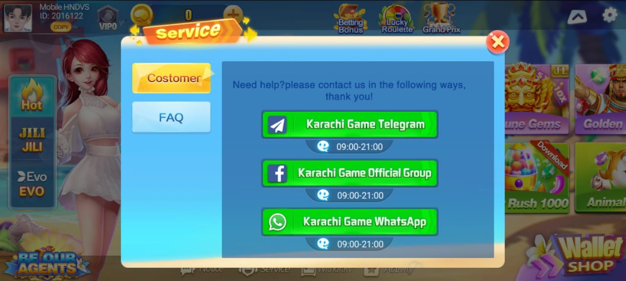 karachi game cocuter